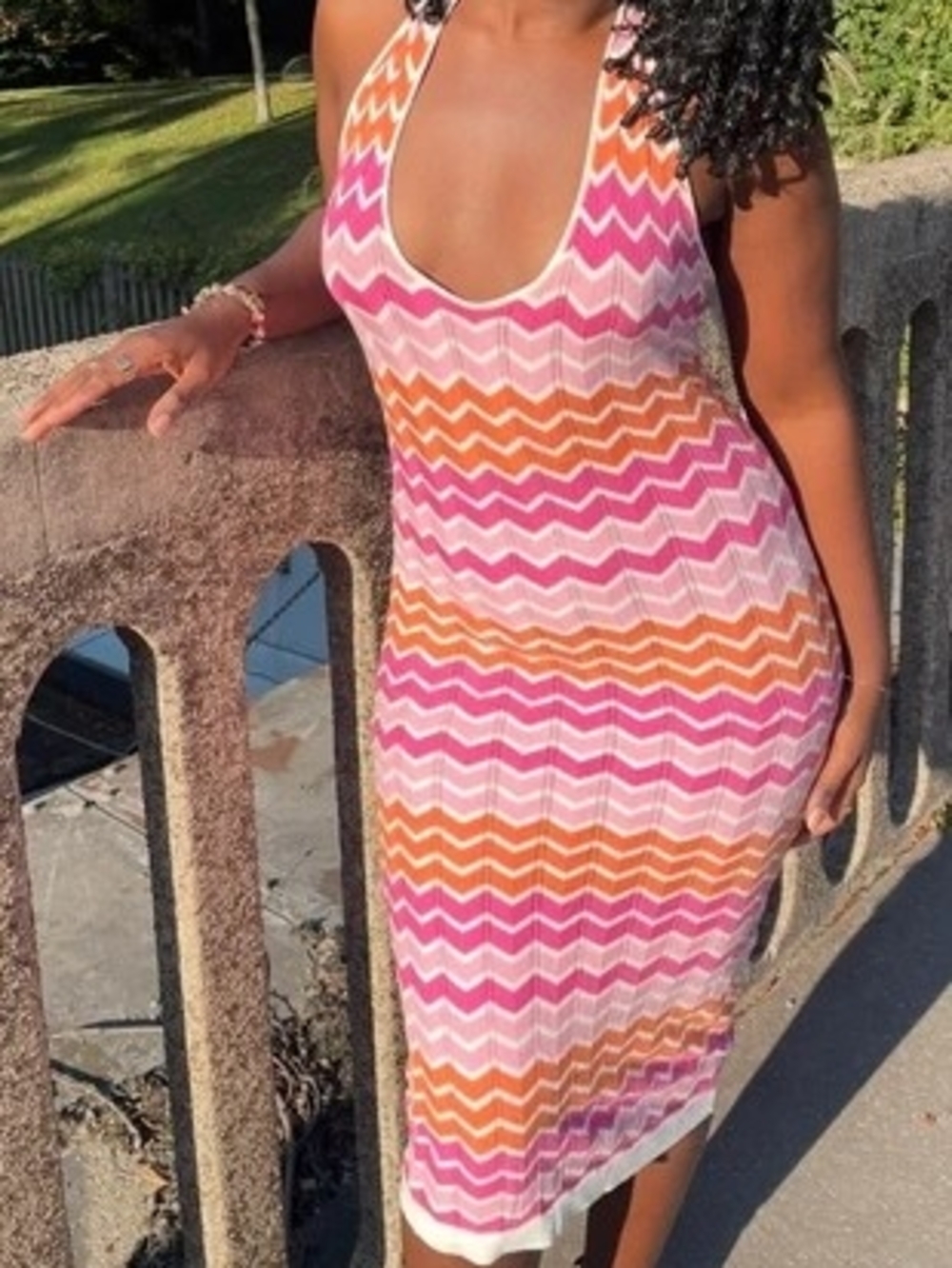 Hello Molly pink maxi dress